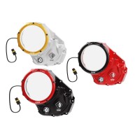 DBK Special Parts (Ducabike) EVO LED Clear Wet Clutch Cover for the Ducati Hypermotard 821 (2015) / 939 / 950, Multistrada 950, Supersport /S and Monster 821 DBK Special Parts (Ducabike) EVO LED Clear Wet Clutch Cover for the Ducati Hypermotard 821 (2015) / 939 / 950, Multistrada 950, Supersport /S and Monster 821